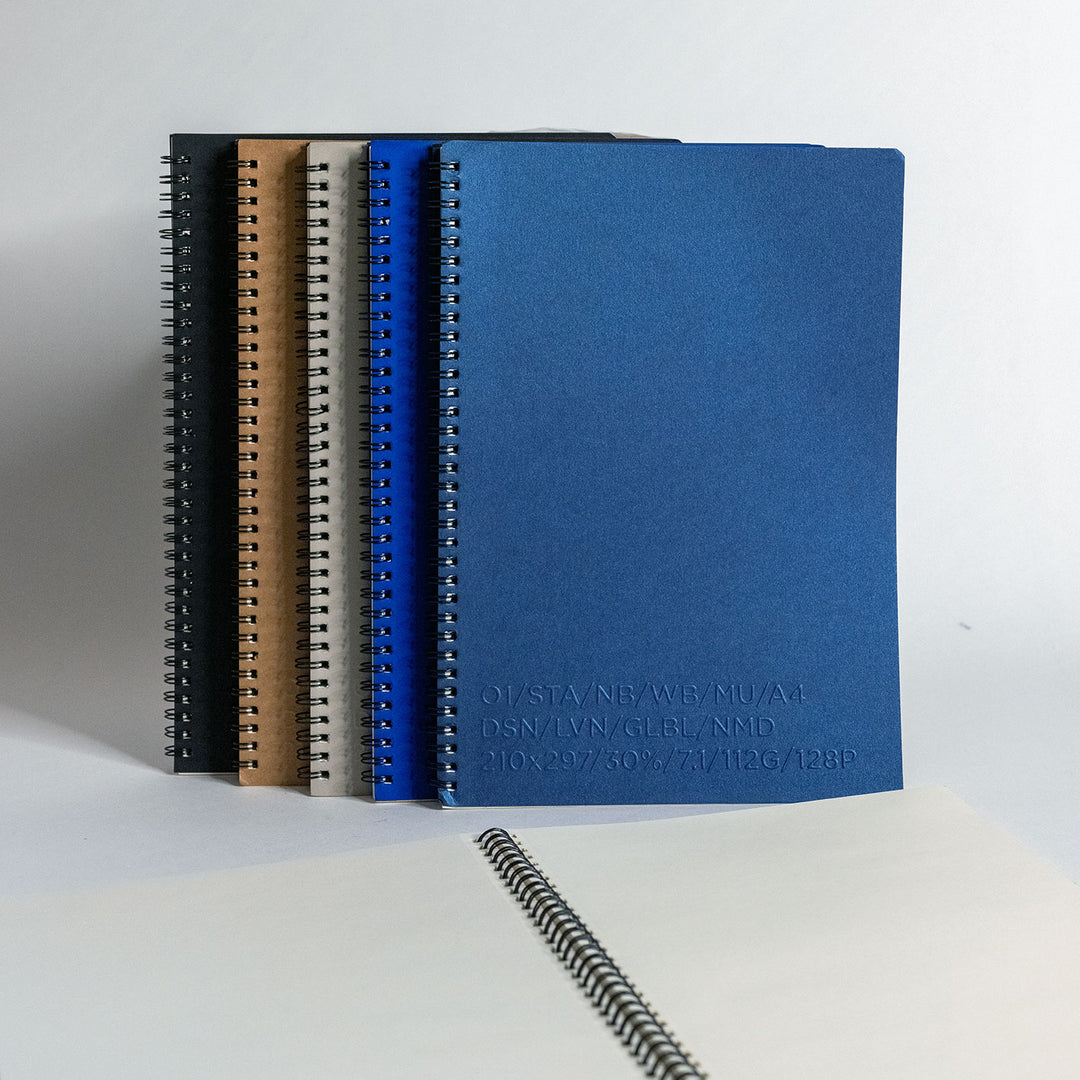 Plain Wire-Bound Notebook